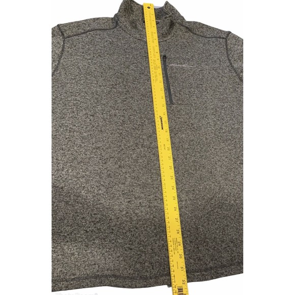 Eddie Bauer Men Grey Radiator Fleece Pullover Thick‎ Sweater 1/2 1/4 Zip 2XL XXL - Picture 4 of 7